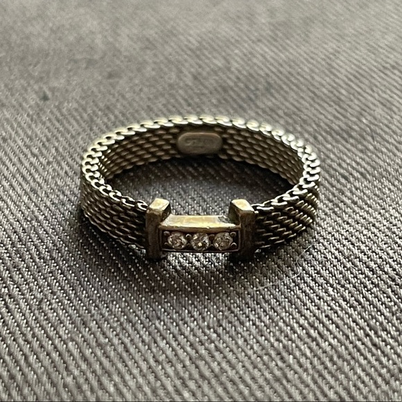 Tiffany Basketweave Diamond Ring - Picture 2 of 6